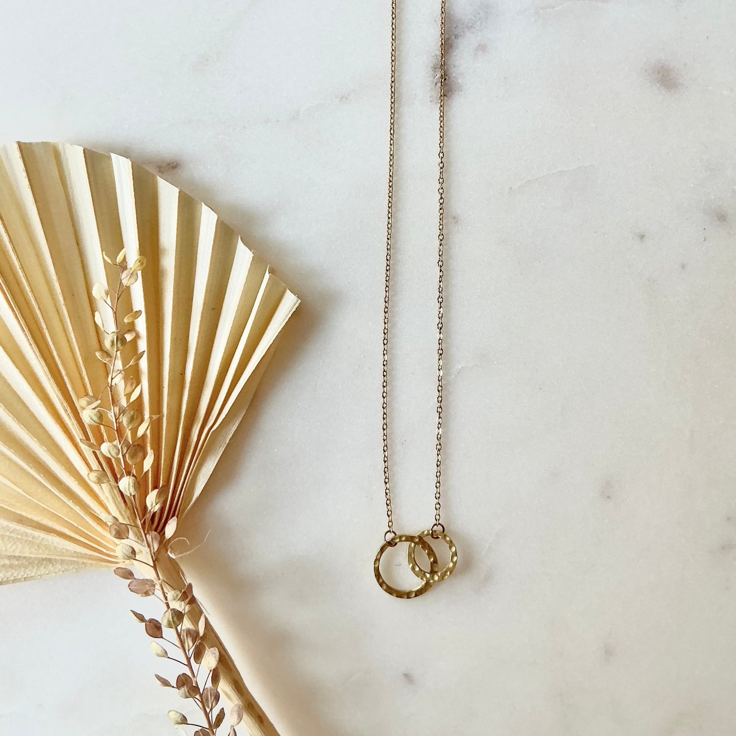 interlocked hoop necklace