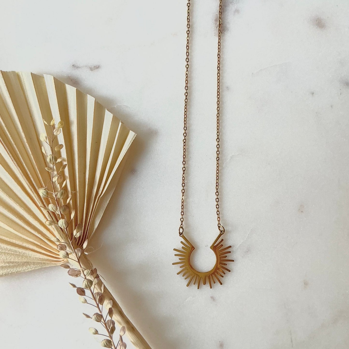 sun ray necklace