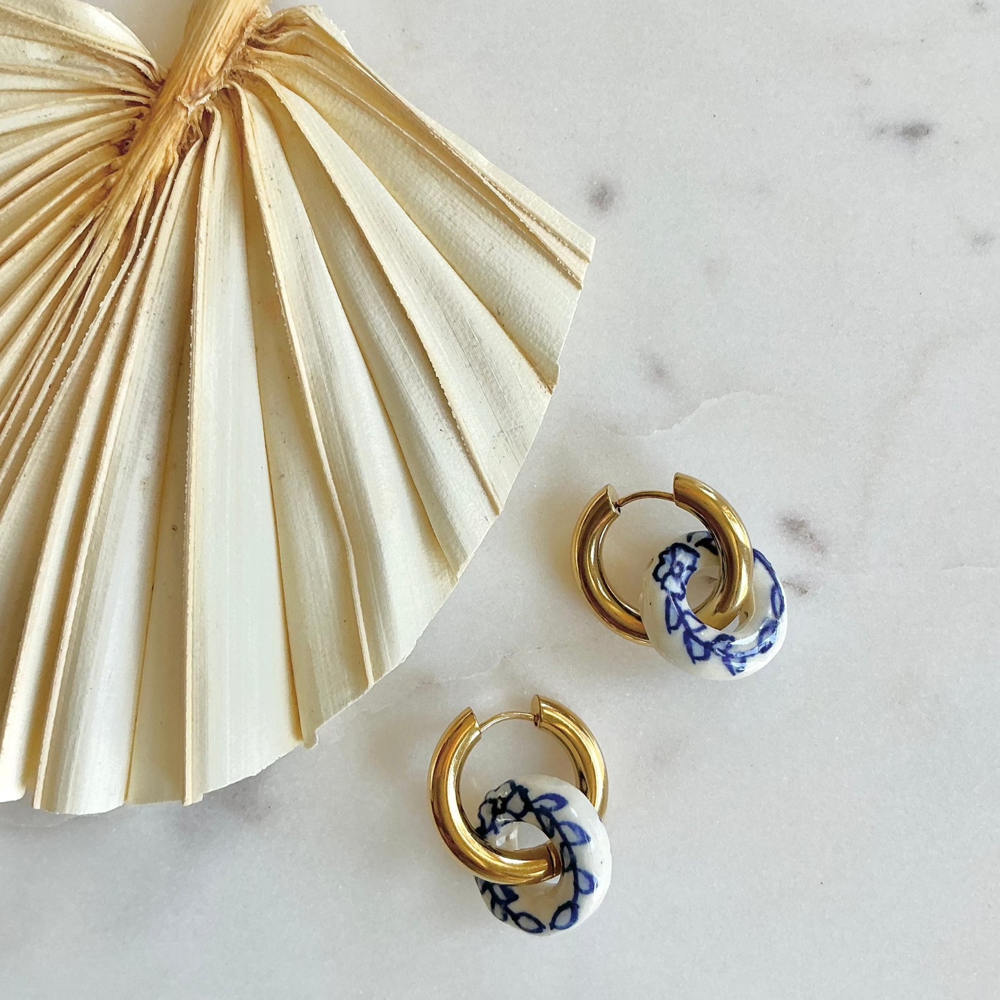 ceramic floral hoops