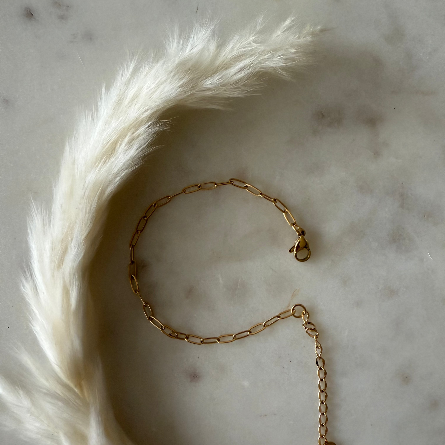 dainty paperclip bracelet