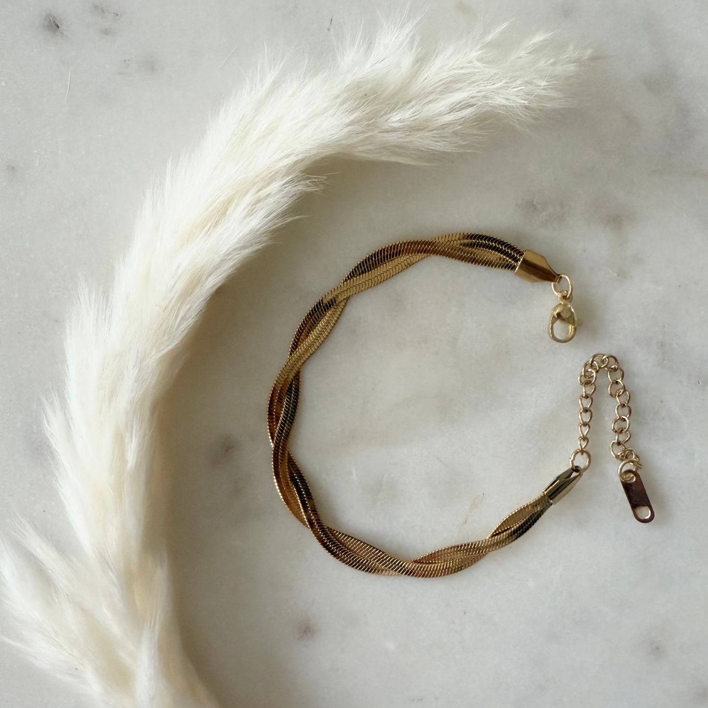 twisted snake chain bracelet