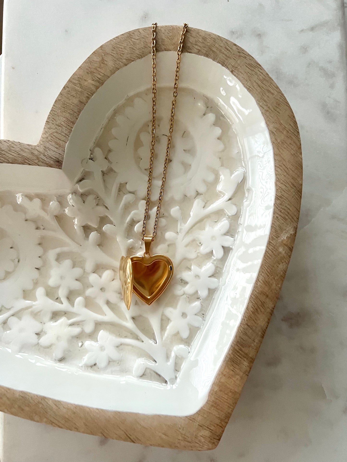 big sold heart locket