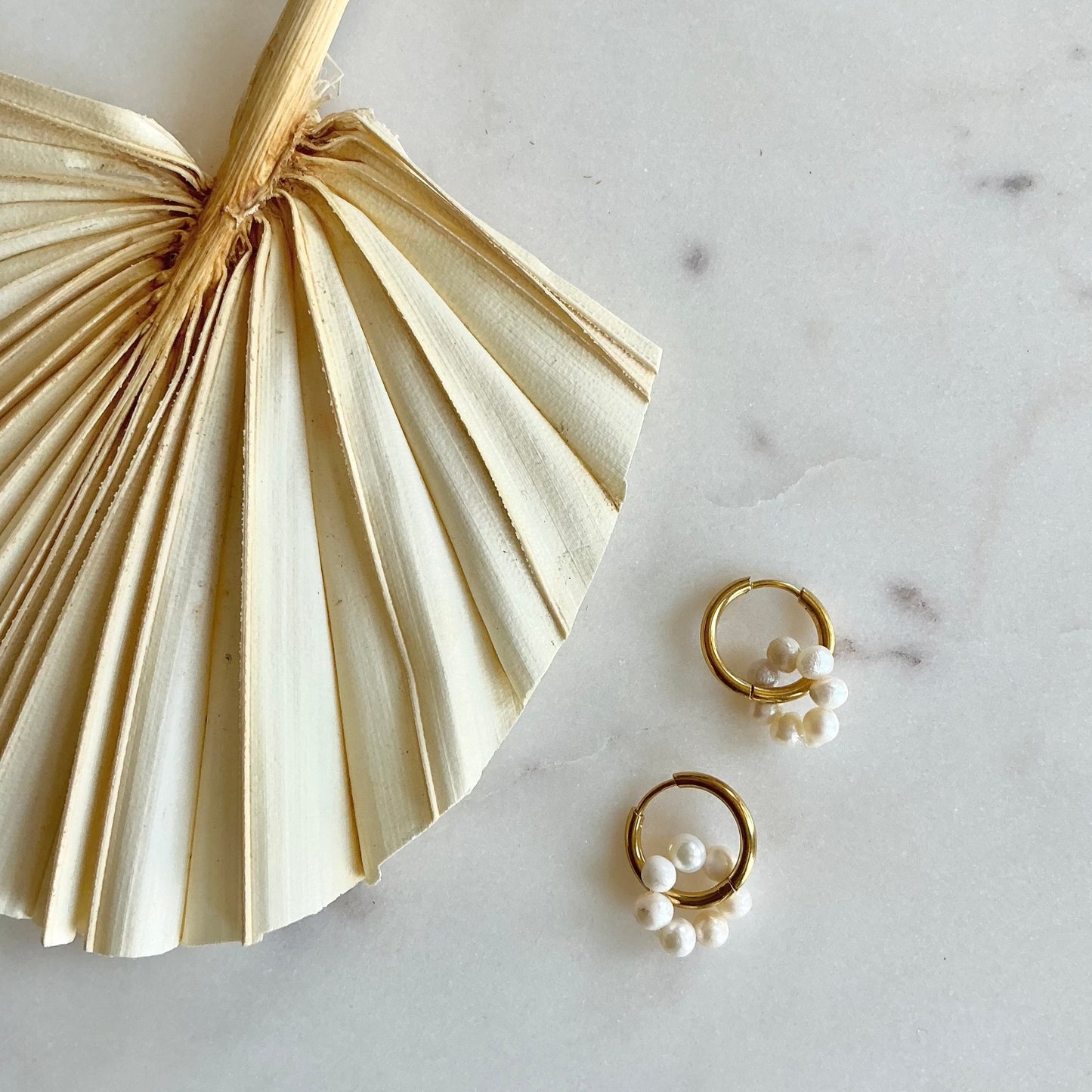pearl hoops